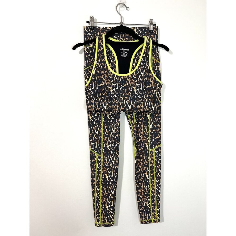 Revolve All Access Lime Green/Leopard Print Front… - image 7